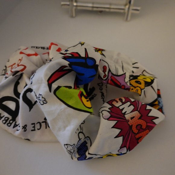 D&G Graffiti Multicolor Fabric Scrunchie (Jumbo) NEW!!! - Picture 7 of 7